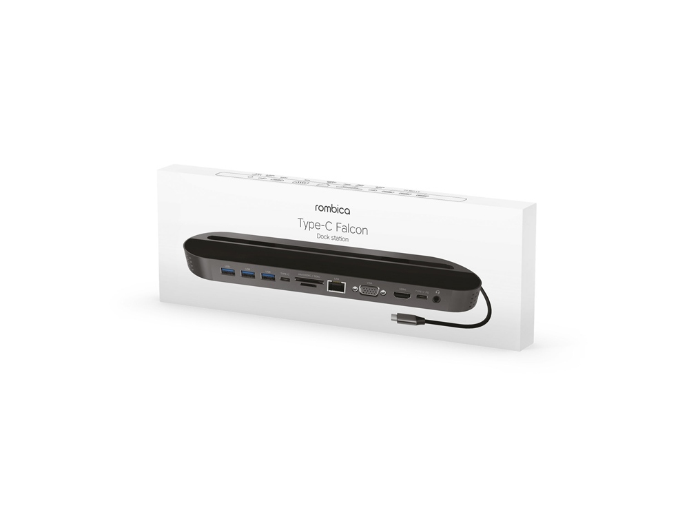 Хаб USB Rombica Type-C Falcon Black (Р)