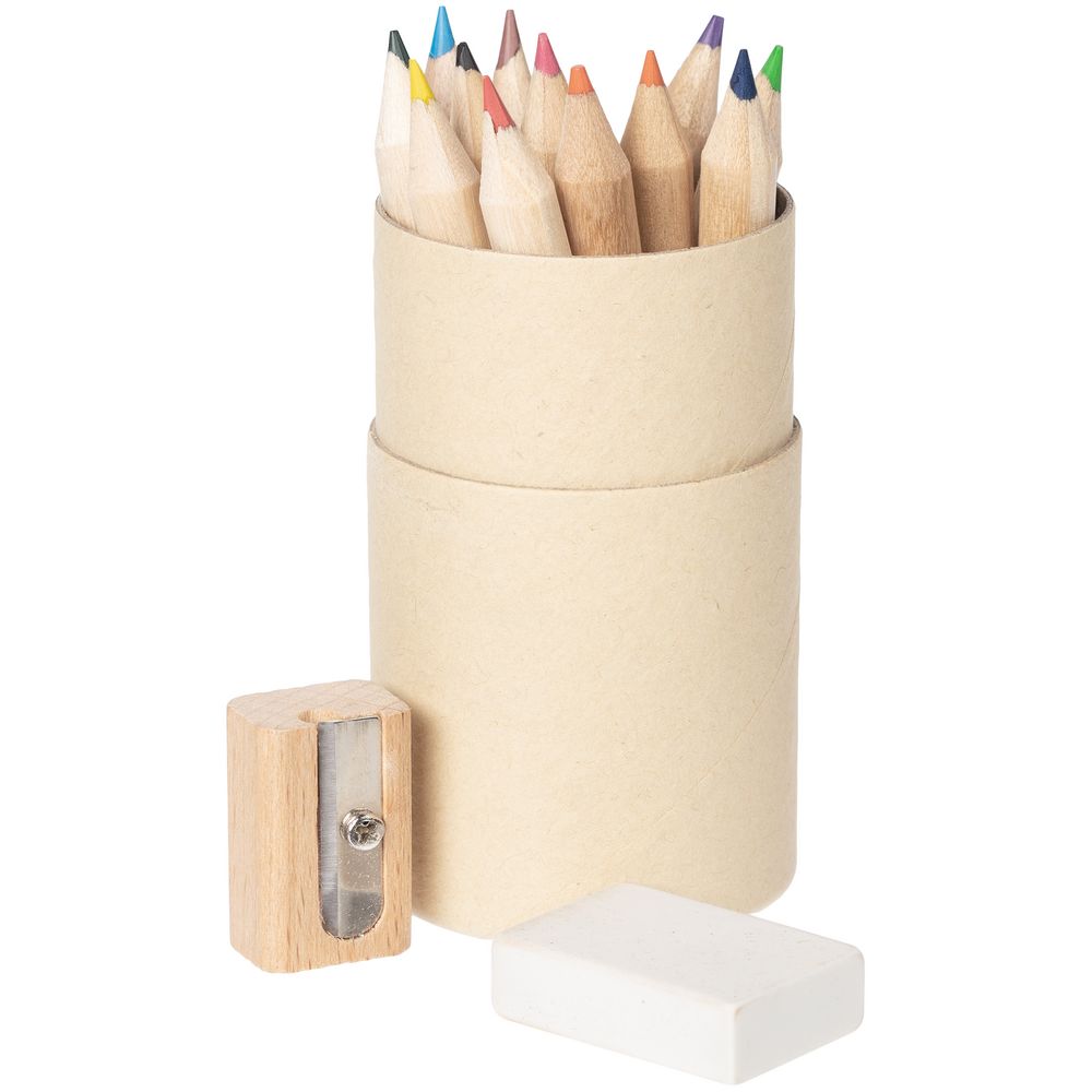 Набор цветных карандашей Pencilvania Tube Plus с логотипом  | Print Logo