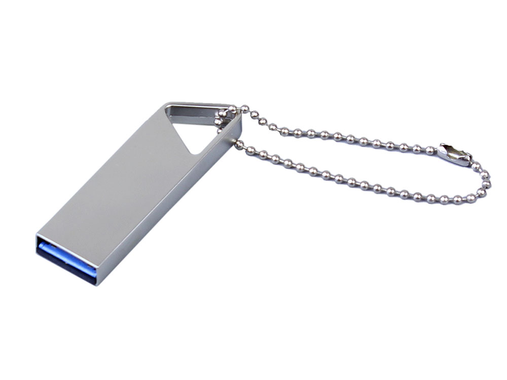 USB 3.0-флешка на 128 Гб с мини чипом и отверстием для цепочки с логотипом  | Print Logo