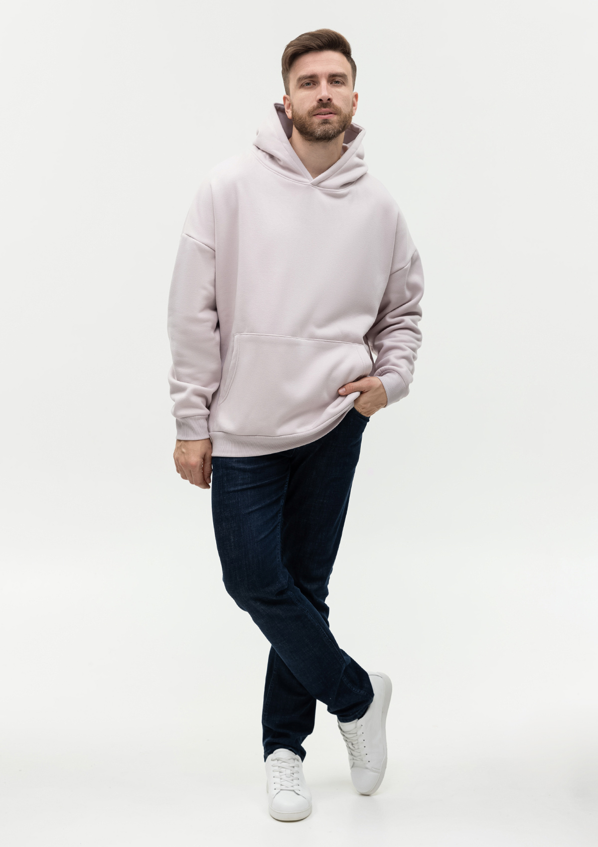 Худи унисекс STAN оверсайз интерсофт 320, 69, Кремовый,  (52)  (44/XS)