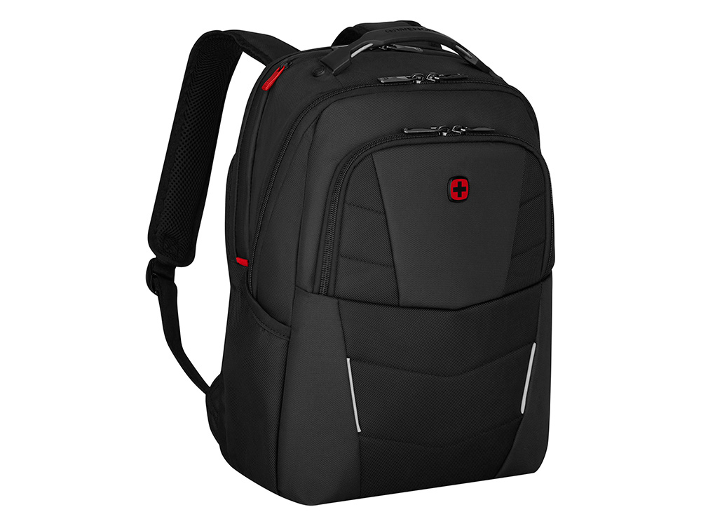 Рюкзак WENGER ALTAIR 15.6, черный, переработанный ПЭТ/Полиэстер, 32х21х44 см, 22 л.
