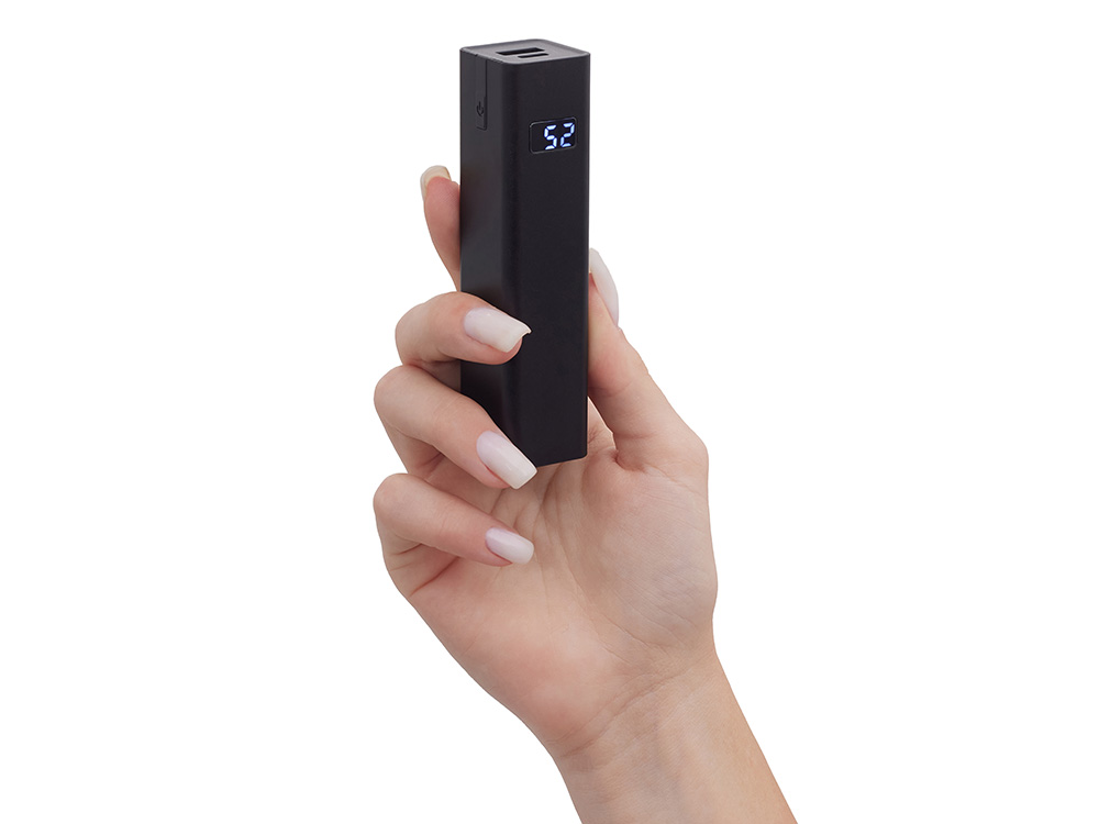 Внешний аккумулятор Rail, 5000 mAh, черный