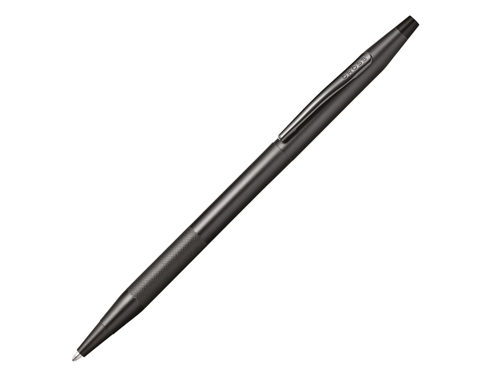 Ручка шариковая Classic Century Black Micro Knurl с логотипом Cross | Print Logo