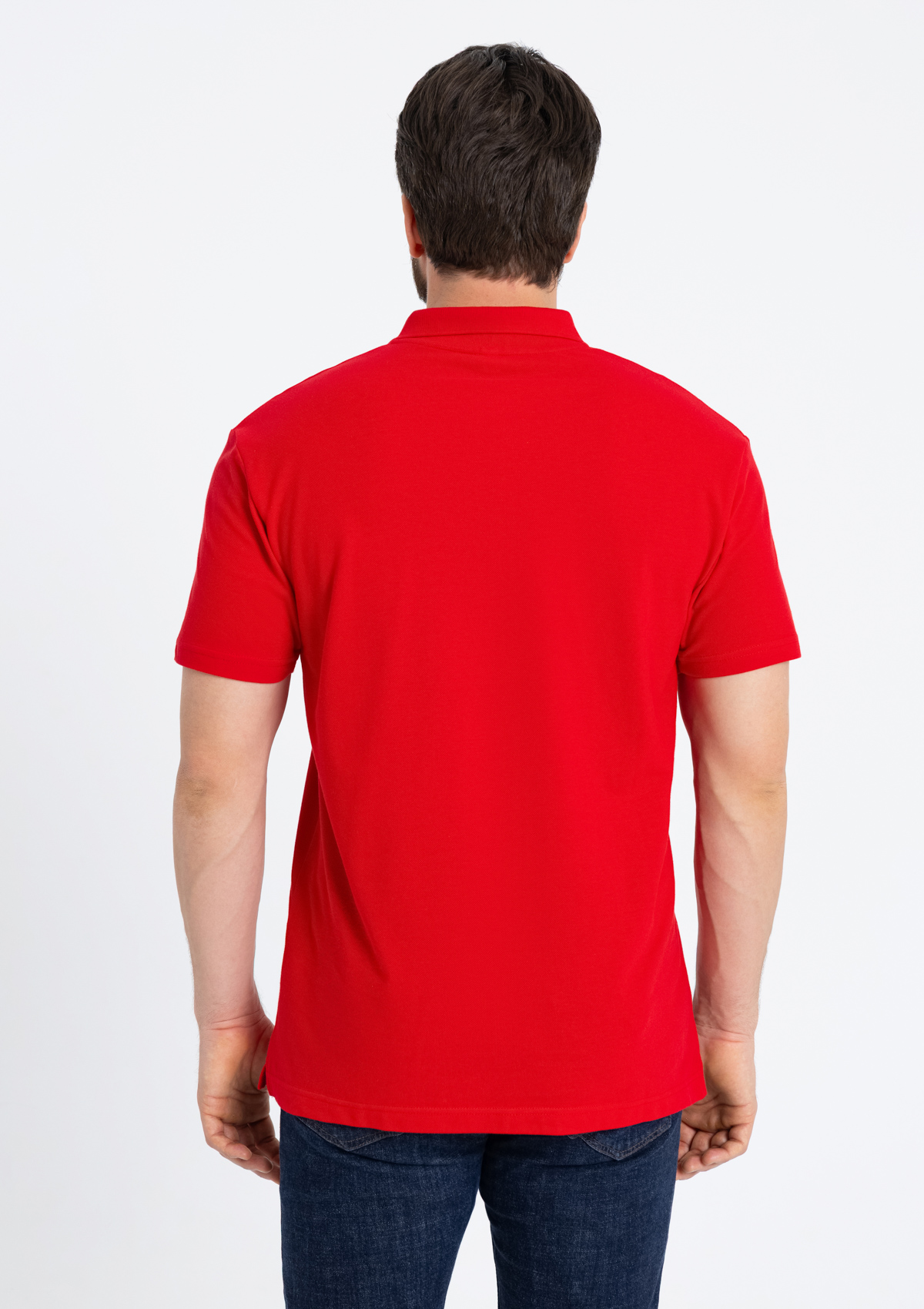 Рубашка поло унисекс STAN хлопок 185, 04U, Красный,  (14)  (60-62/5XL)