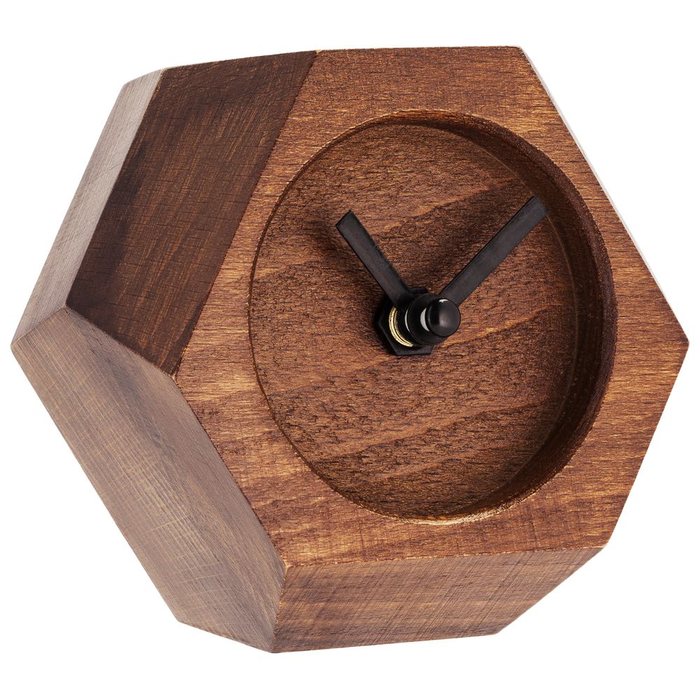 Часы настольные Wood Job фото на сайте Print Logo.