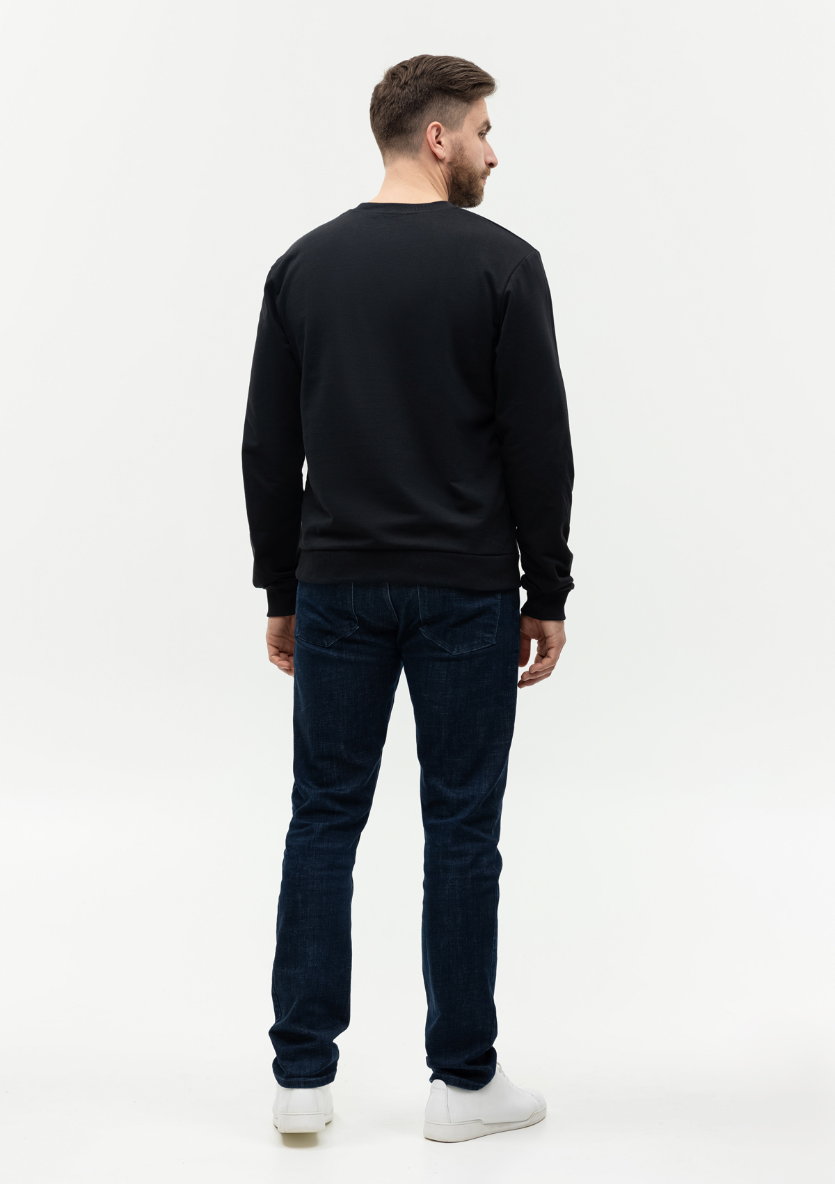 Свитшот унисекс STAN футер с начёсом 220, 60, Чёрный,  (20)  (52/XL)