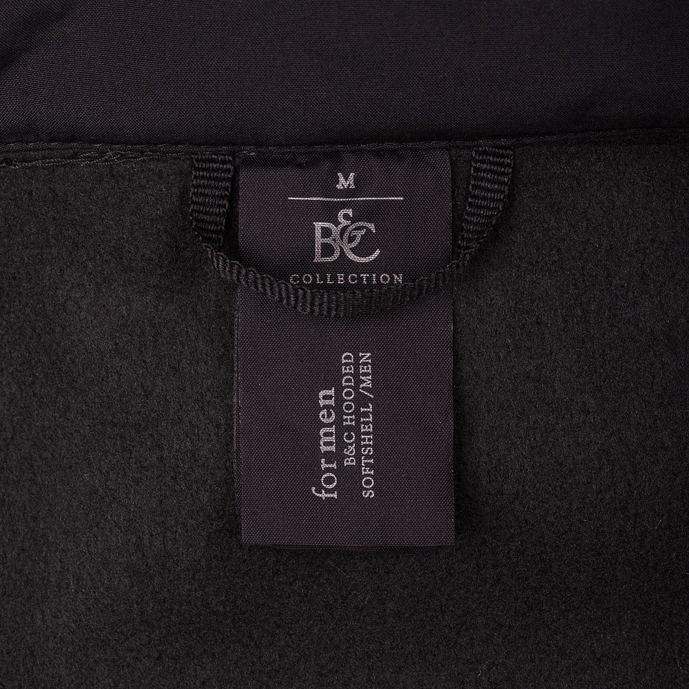 Куртка мужская Hooded Softshell темно-синяя фото на сайте Print Logo.