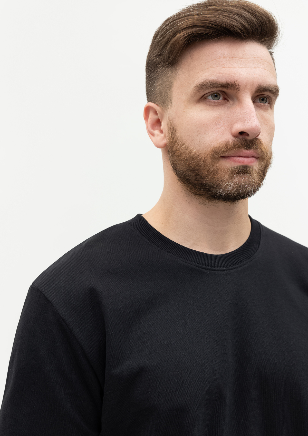 Свитшот унисекс STAN футер с начёсом 220, 60, Чёрный,  (20)  (52/XL)