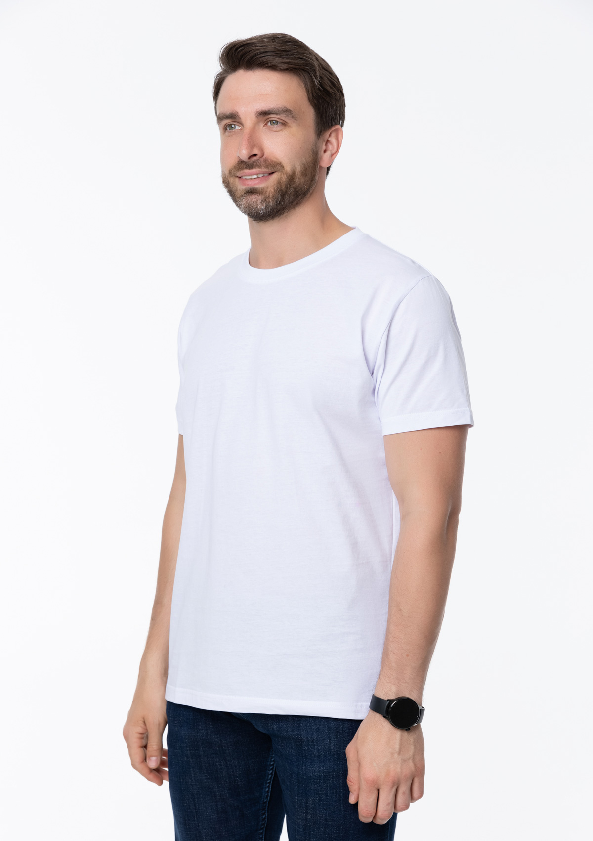 Футболка унисекс STAN, хлопок 150, 51, Белый,  (10/1)  (44/XS)