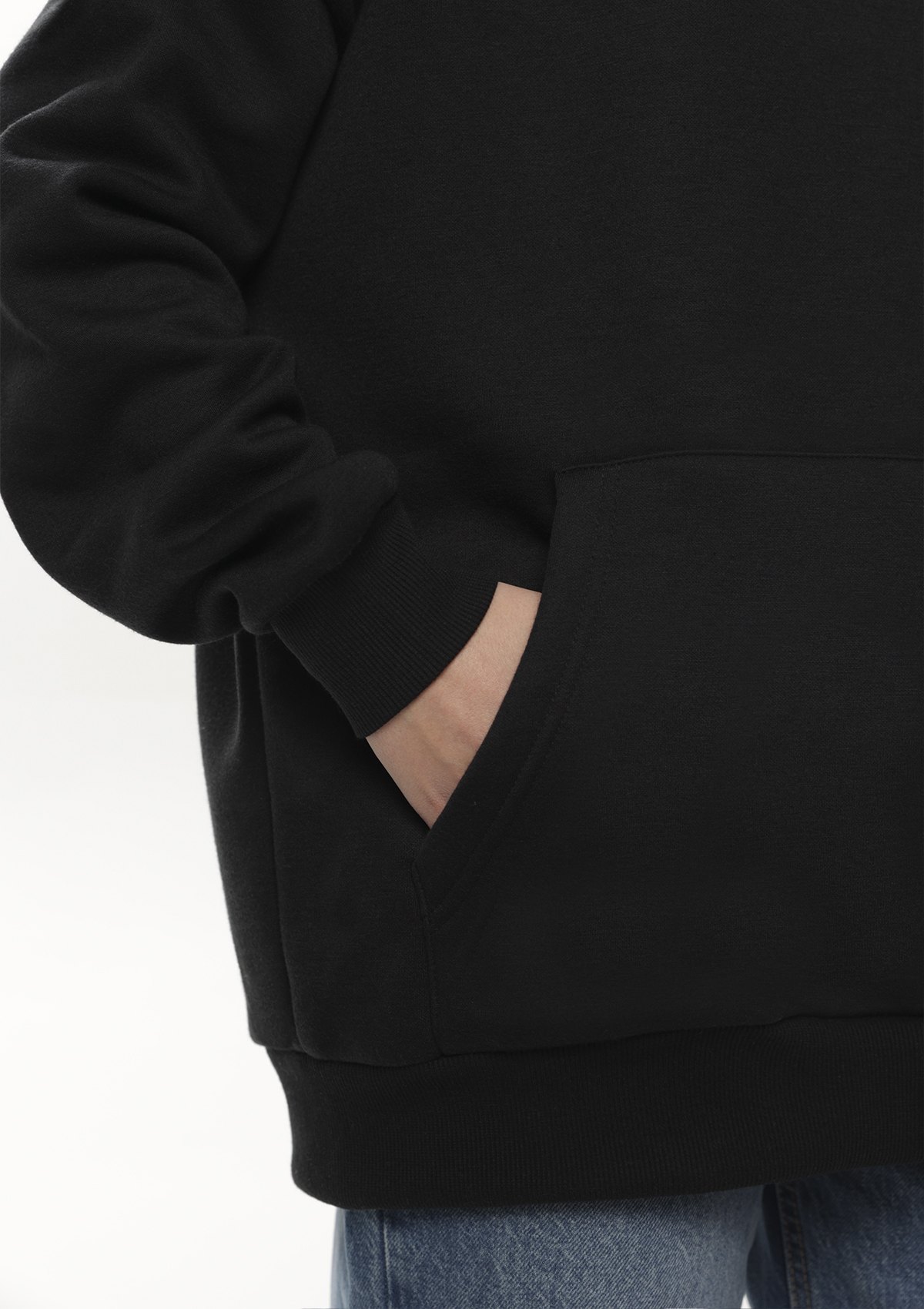 Худи унисекс STAN оверсайз интерсофт 320, 69, Чёрный,  (20)  (52/XL)