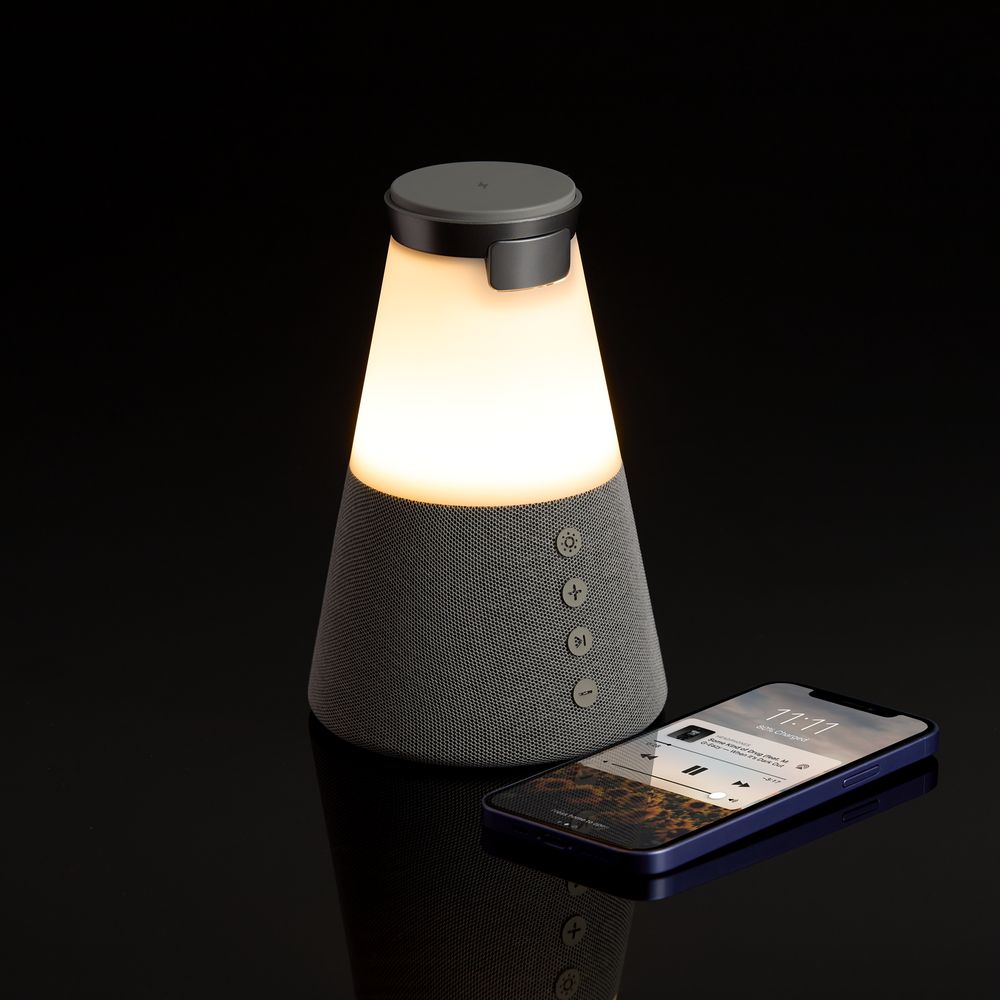 Bluetooth-колонка с беспроводной зарядкой и подсветкой Cone Sonance