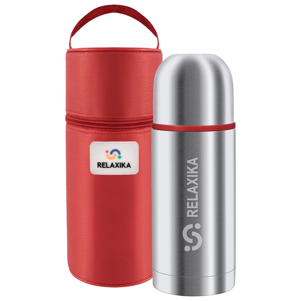 Термос Relaxika Duo 500 в чехле фото на сайте Print Logo.