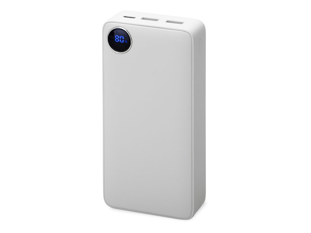 Внешний аккумулятор Mild Pro c быстрой зарядкой QC/PD, soft-touch, 20 000 mAh с логотипом Evolt | Print Logo