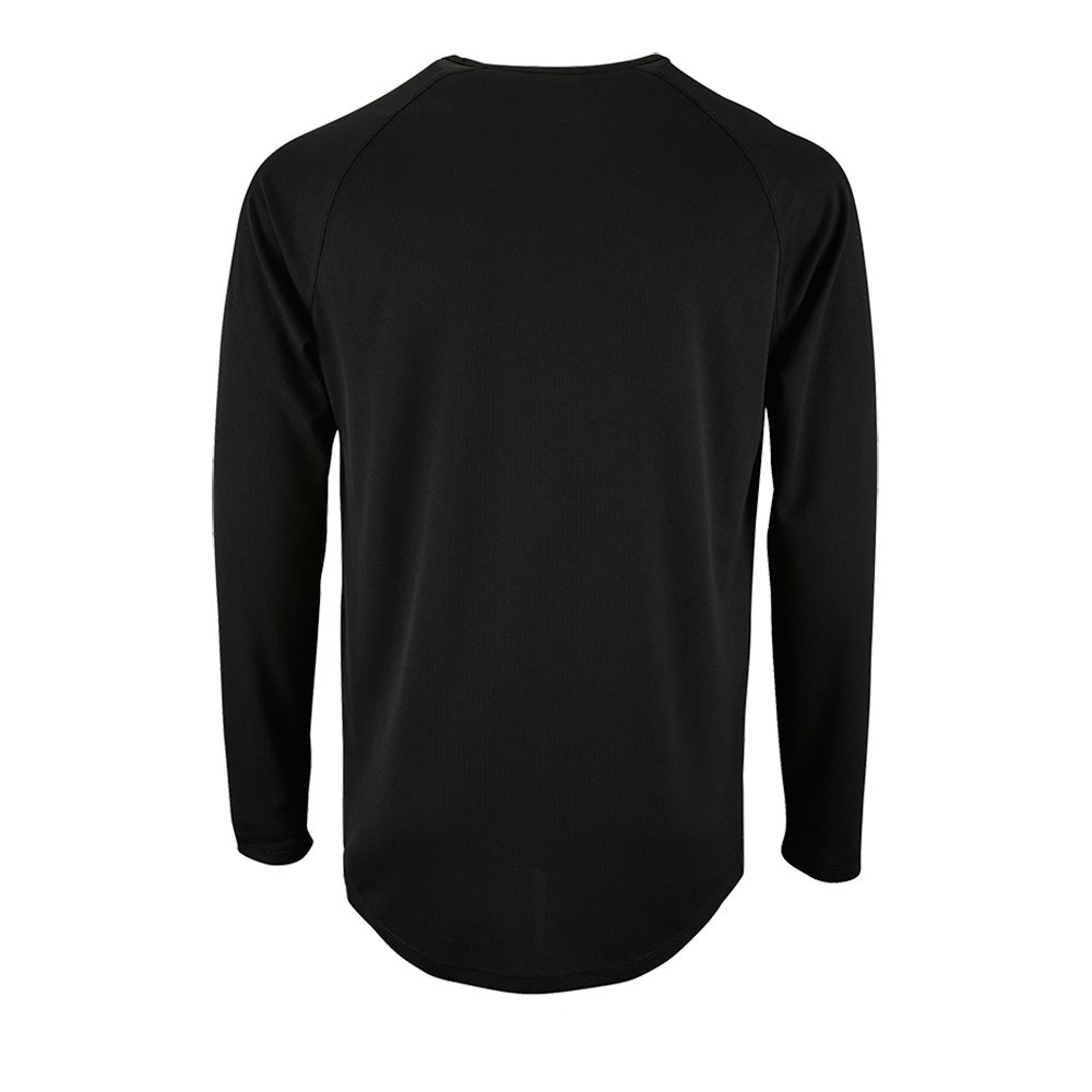 Футболка с длинным рукавом Sporty LSL Men желтый неон фото на сайте Print Logo.