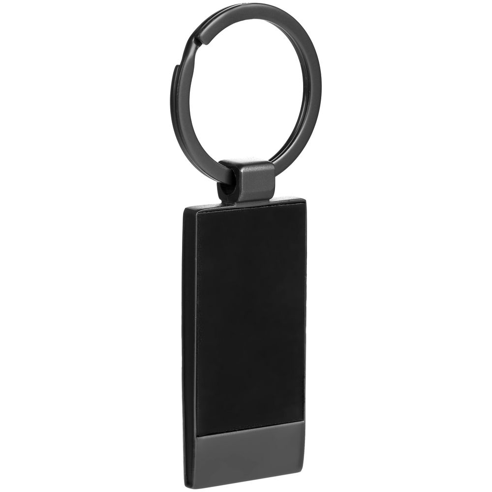 Брелок Gun Metal Rectangle ver.2 с логотипом  | Print Logo