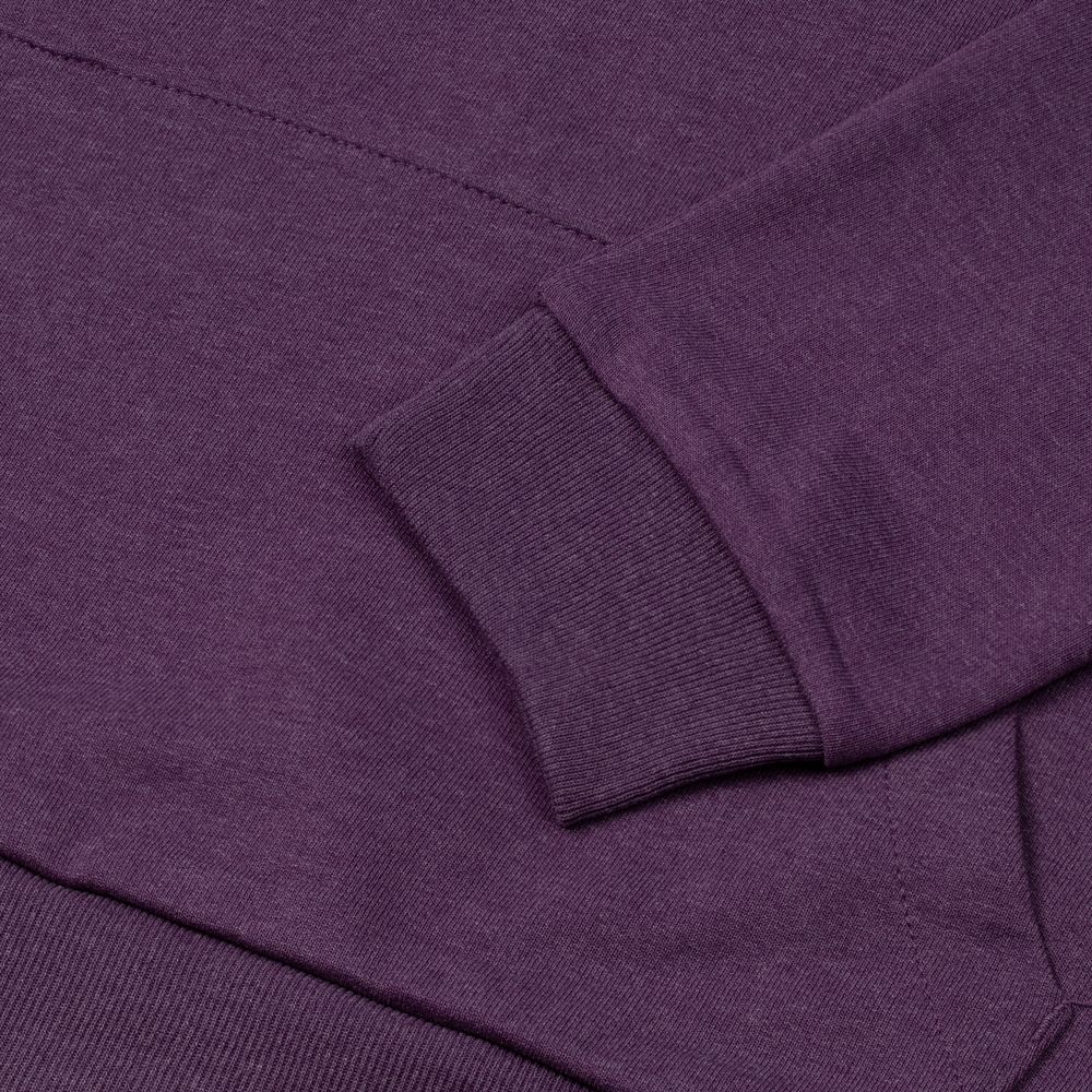 Толстовка с капюшоном унисекс Hoodie, фиолетовый меланж, размер M