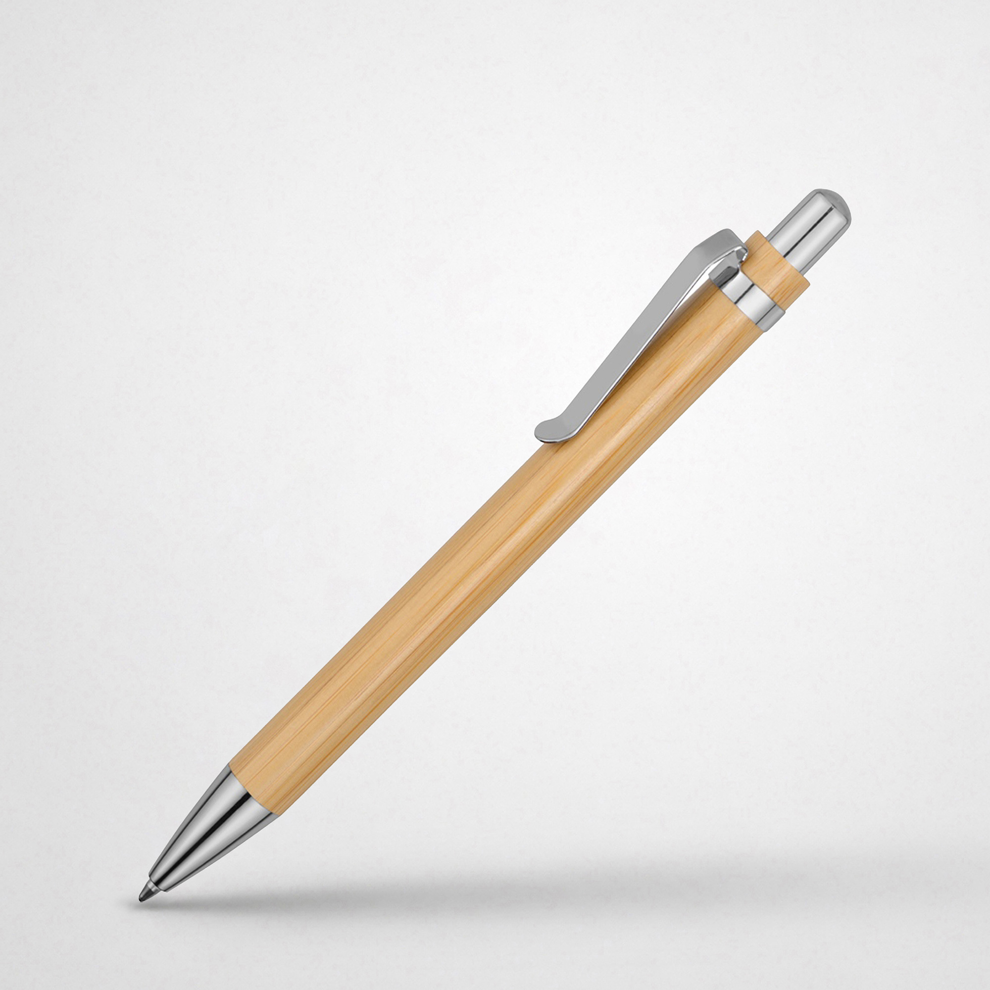 Ручка шариковая Bamboo с логотипом  | Print Logo