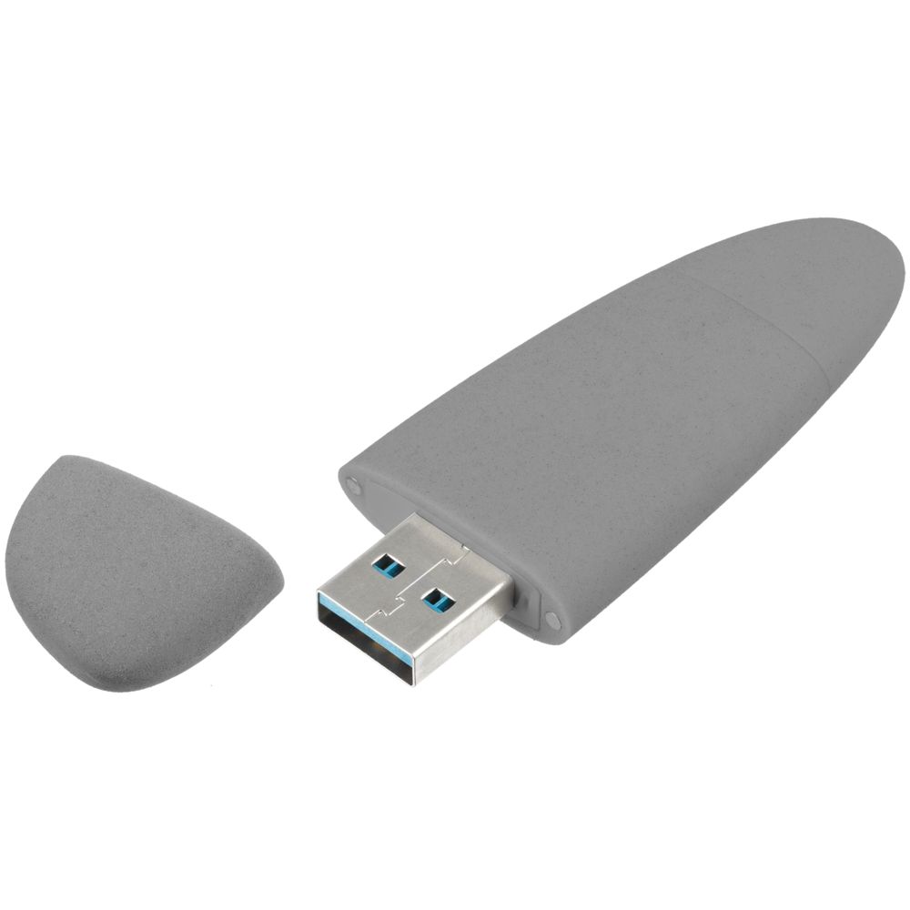 Флешка Pebble Type-C, USB 3.0, серая