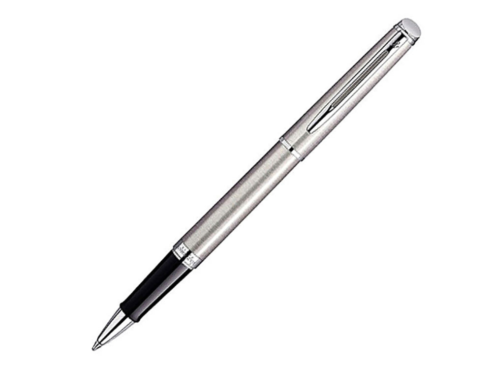 Ручка роллер Hemisphere Stainless Steel CT F с логотипом Waterman | Print Logo