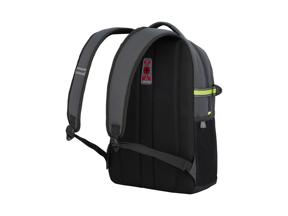 Рюкзак WENGER NEXT Ryde 16, антрацит/черный, переработанный ПЭТ/Полиэстер, 32х21х47 см, 26 л.