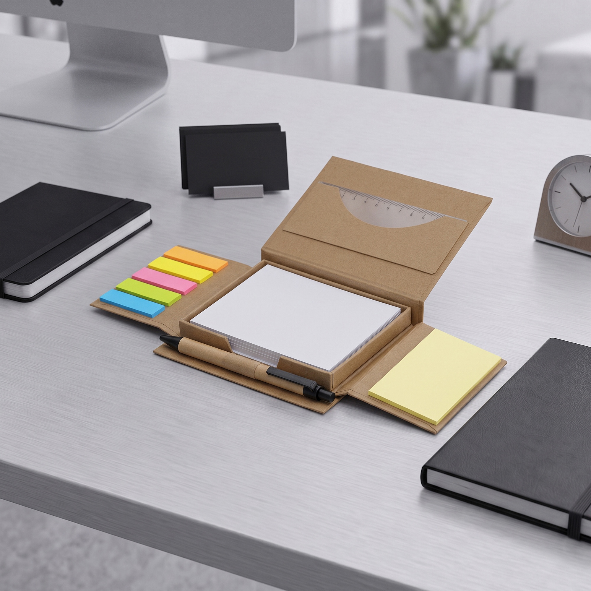 Канцелярский набор для записей Stick box с логотипом  | Print Logo