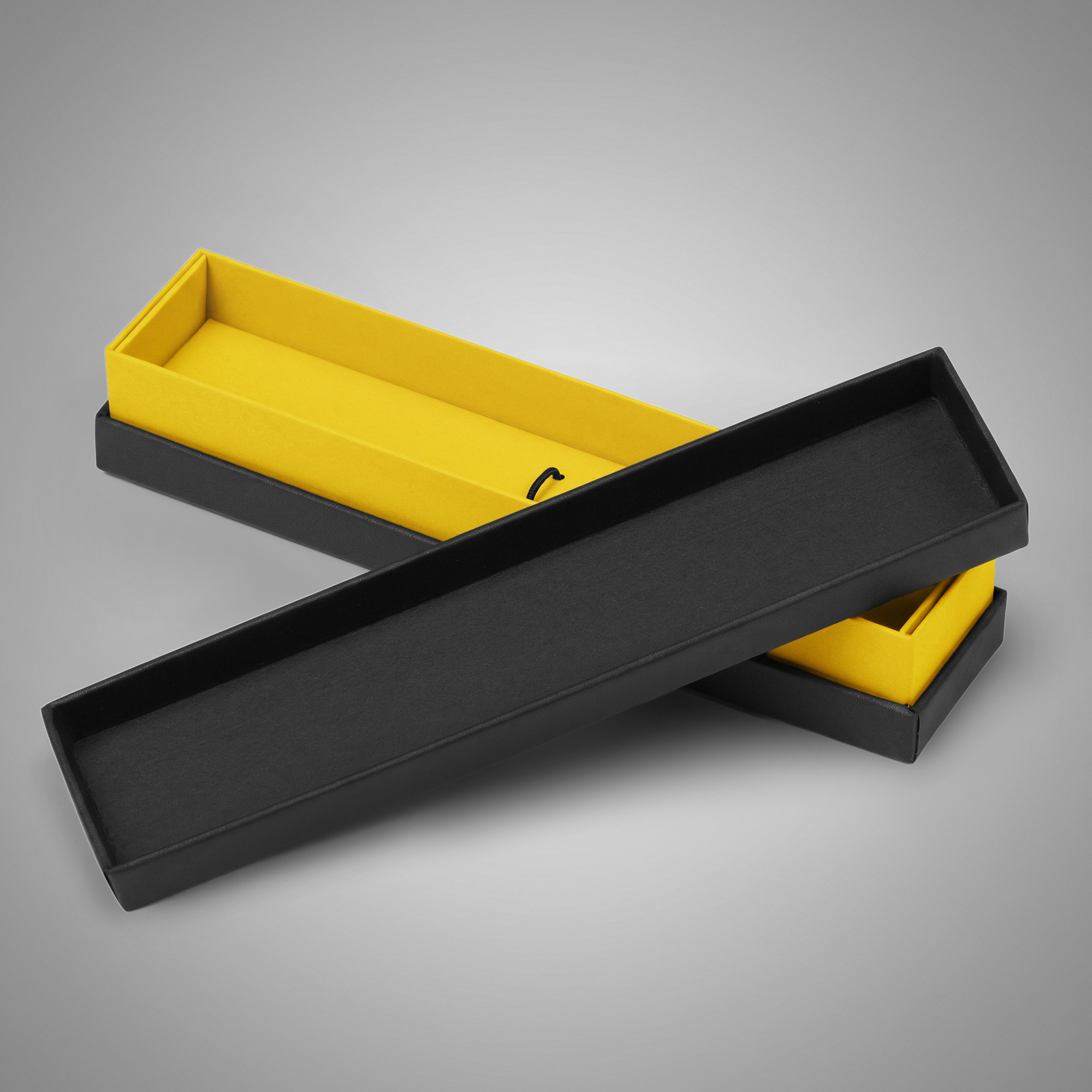 Футляр для 1 ручки Bloom, черный с желтым