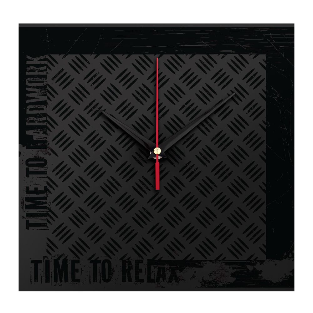 Часы Hard Work Black с логотипом Hard Work | Print Logo