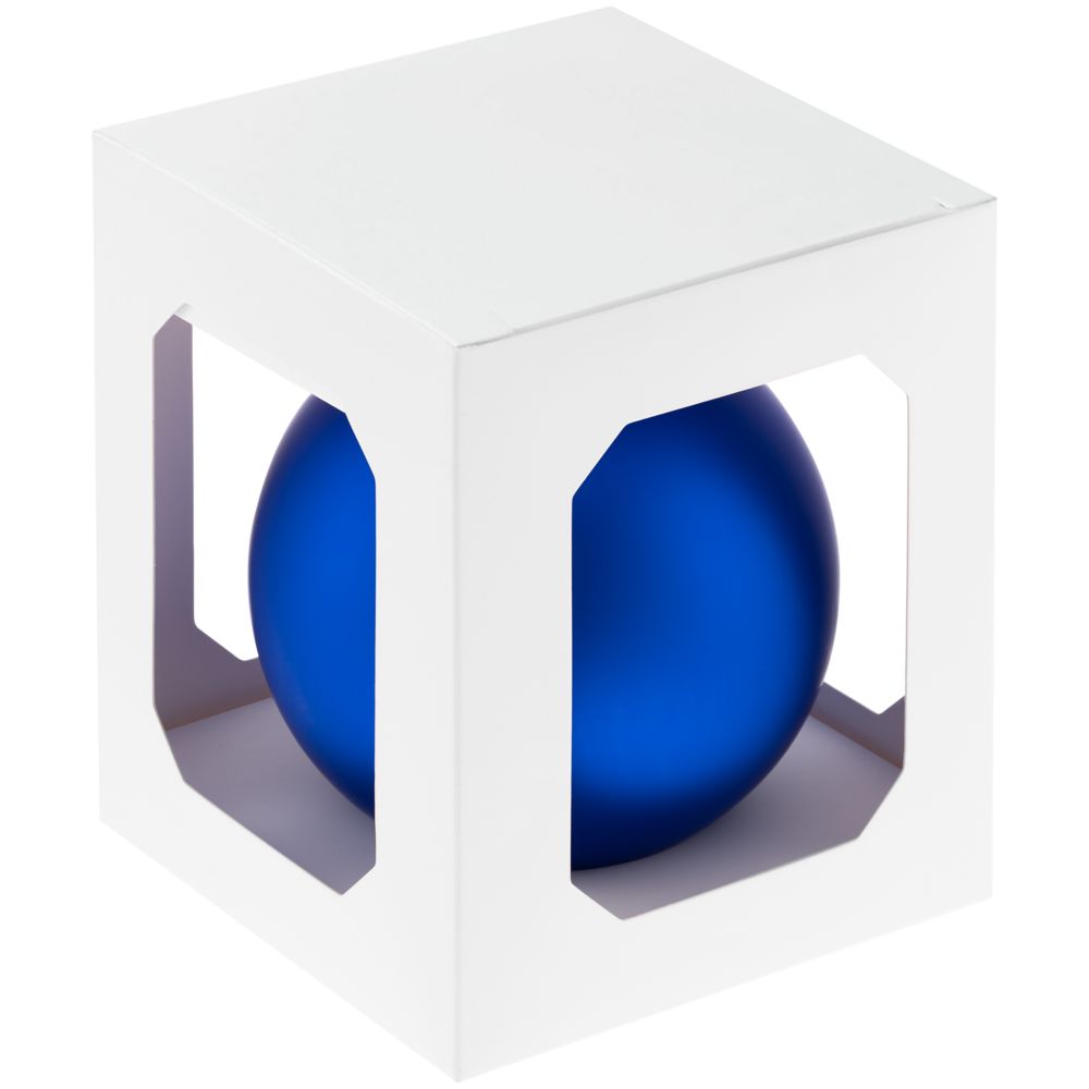 Елочный шар Finery Matt, 10 см — пример нанесения логотипа () | Print Logo