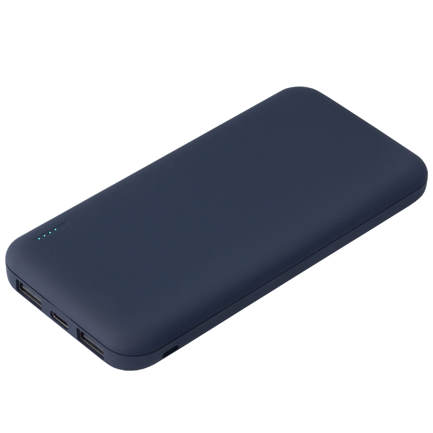 Внешний аккумулятор с подсветкой Люче (Luce) 10000 mAh, белый фото на сайте Print Logo.