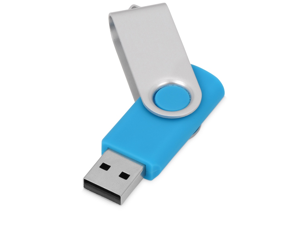 Флеш-карта USB 2.0 16 ГБ Квебек, голубой