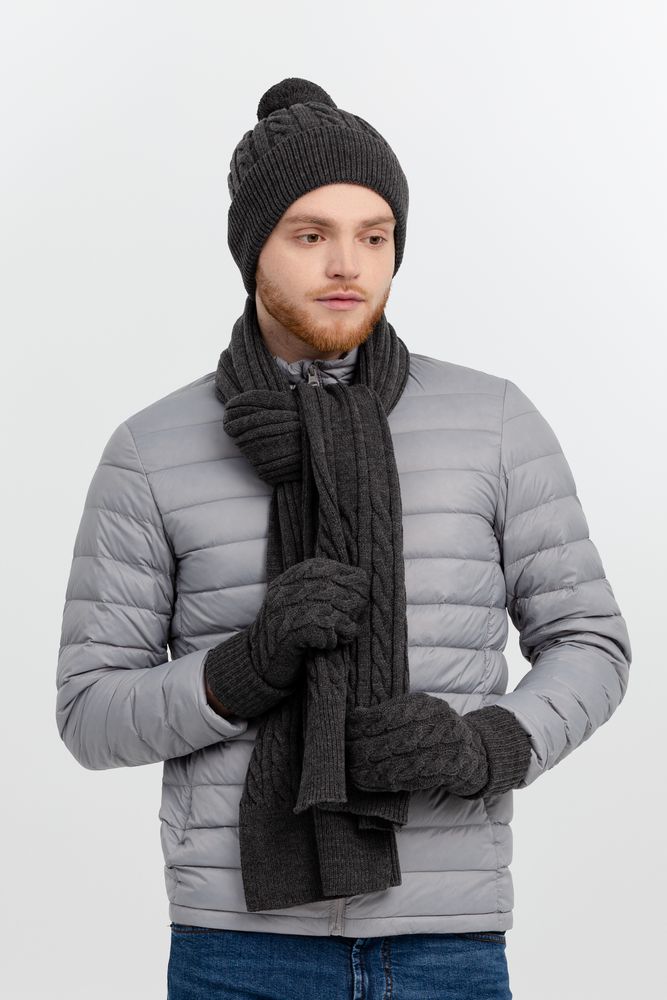 Варежки Heat Trick, темно-серый меланж, размер L/XL