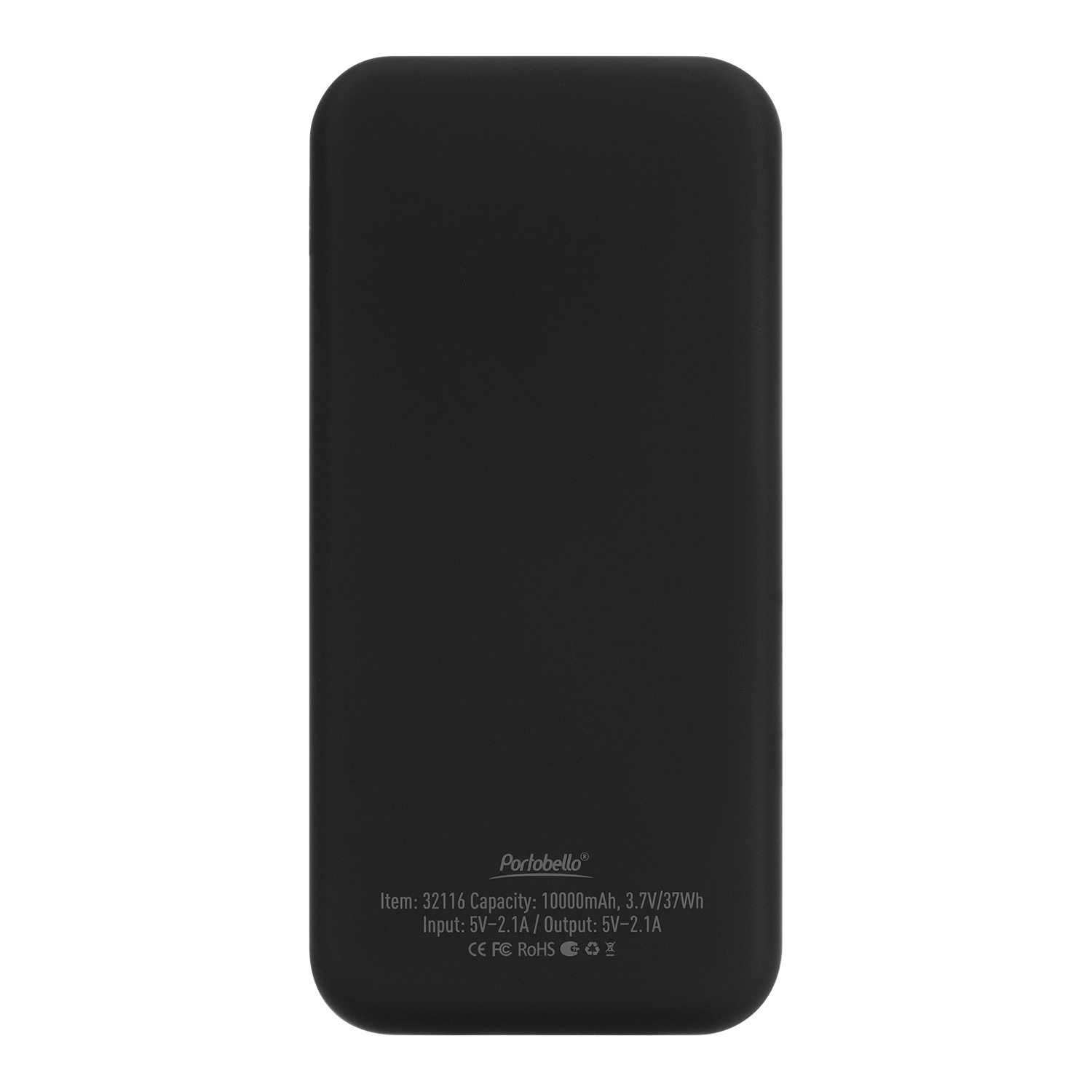 Внешний аккумулятор с подсветкой Люче (Luce) 10000 mAh, черный