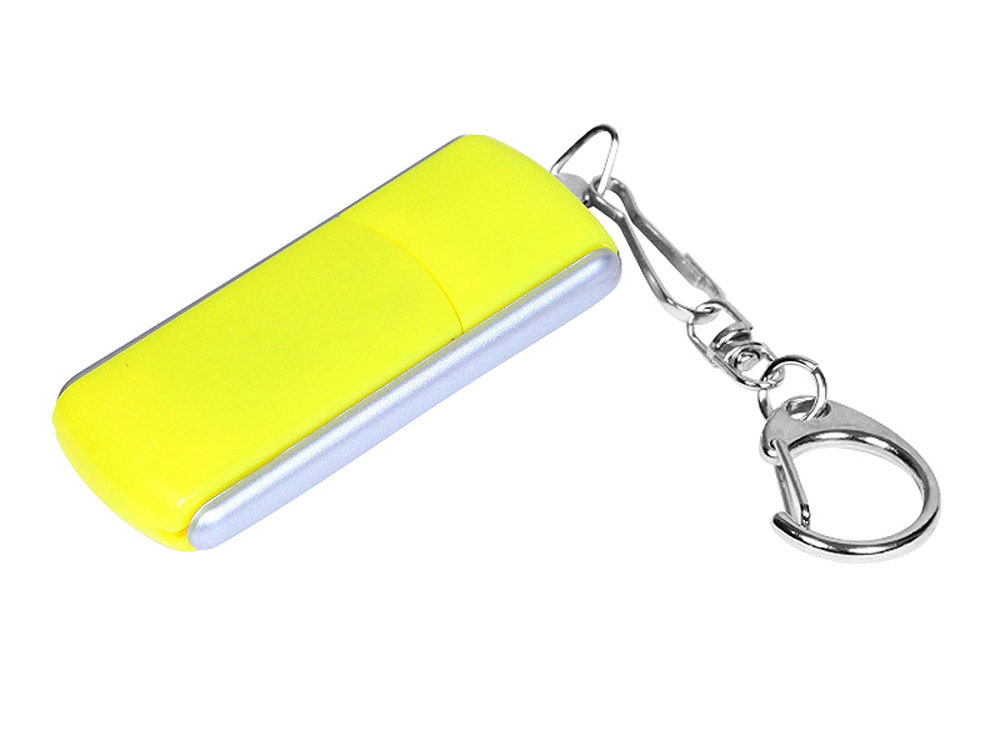USB 2.0- флешка промо на 8 Гб с прямоугольной формы с выдвижным механизмом с логотипом  | Print Logo