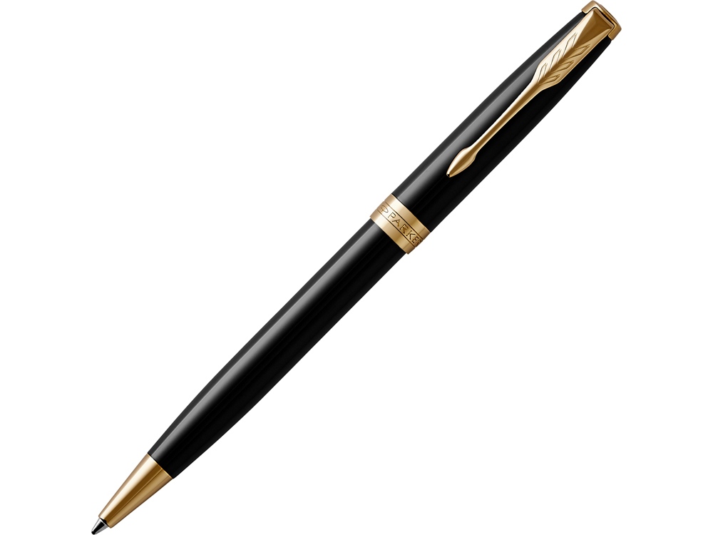 Ручка шариковая Parker Sonnet Core Black Lacquer GT с логотипом Parker | Print Logo