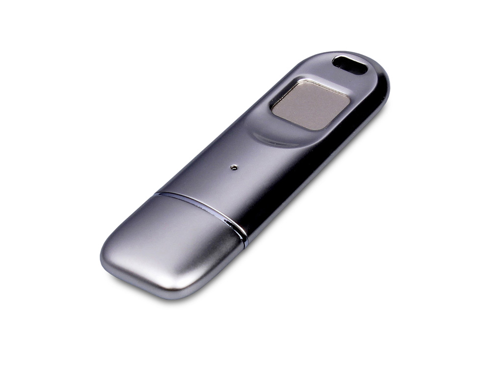 USB 3.0-флешка на 256 Гб со сканером отпечатков пальцев в подарочной упаковке с логотипом  | Print Logo
