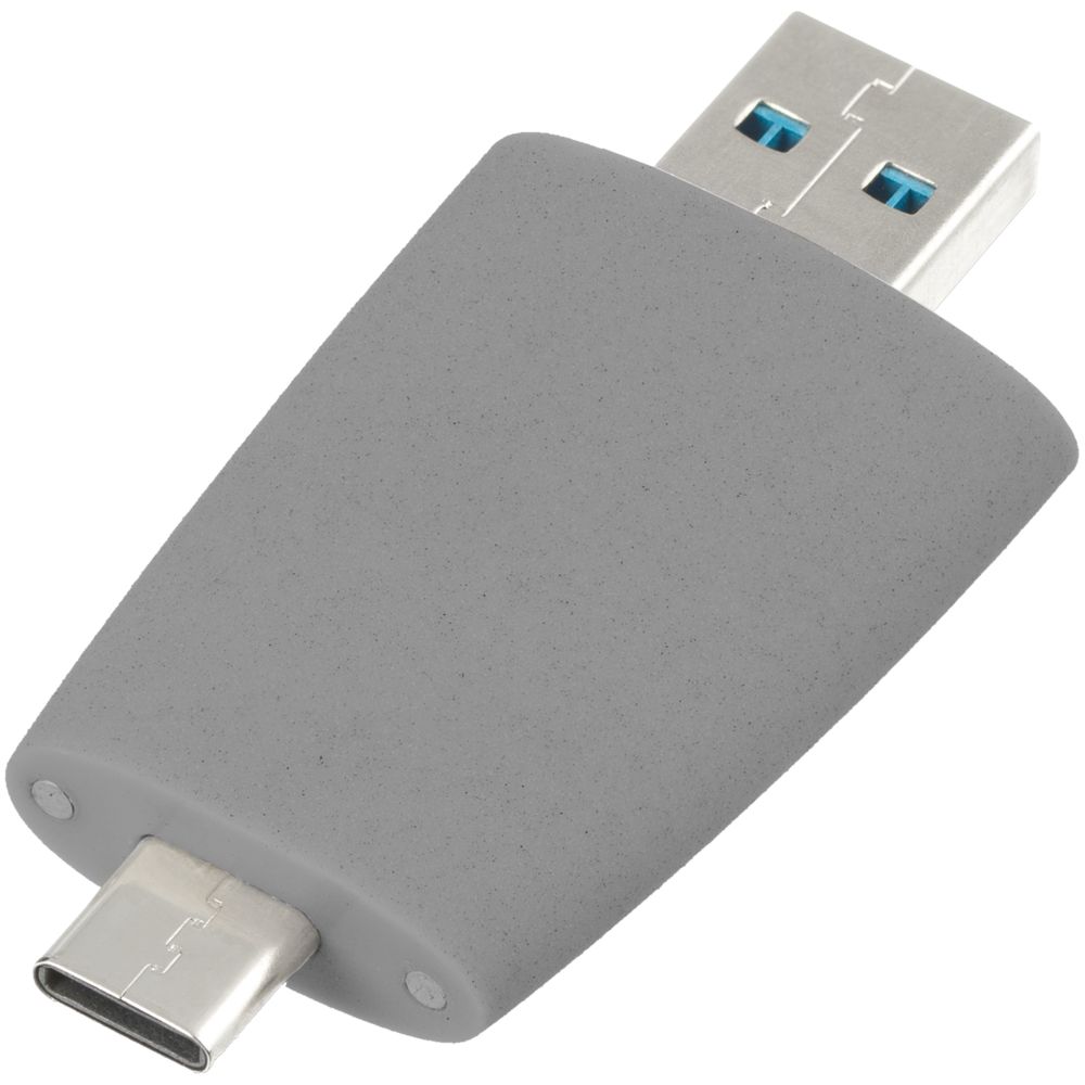 Флешка Pebble Type-C, USB 3.0, серая