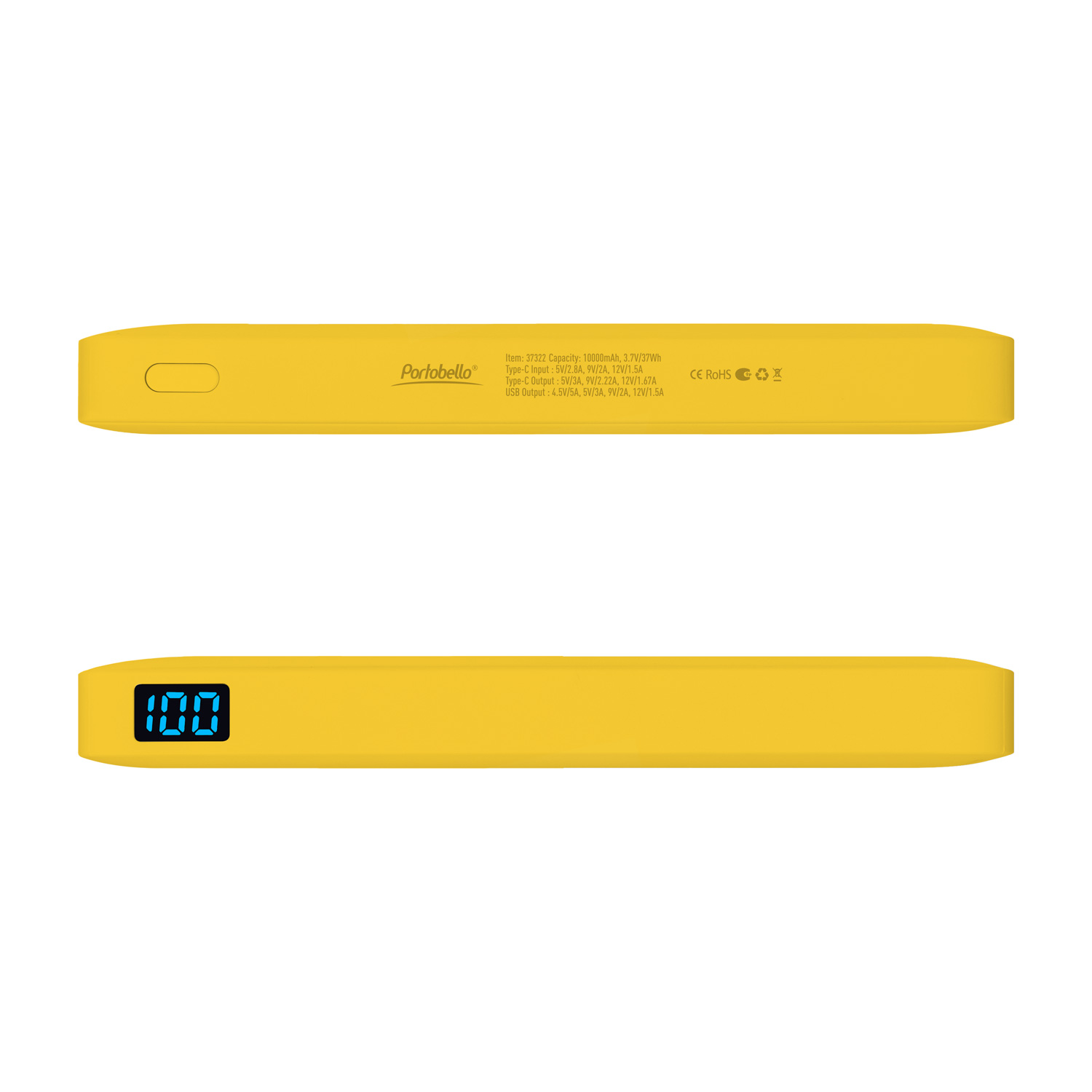Внешний аккумулятор с подсветкой Анкор Плюс PD (Ancor PD Plus) 10000 mAh, фиолетовый фото на сайте Print Logo.
