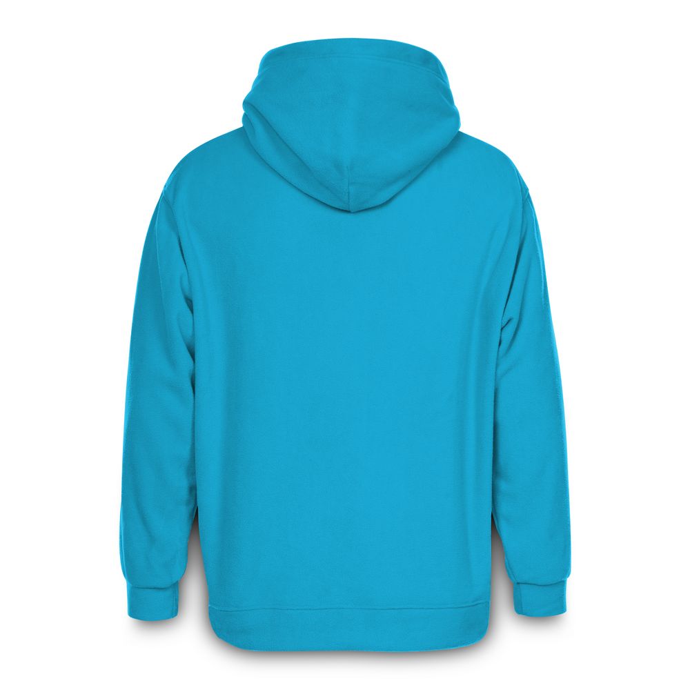 Худи флисовое унисекс Manakin, бирюзовое, размер XL/XXL