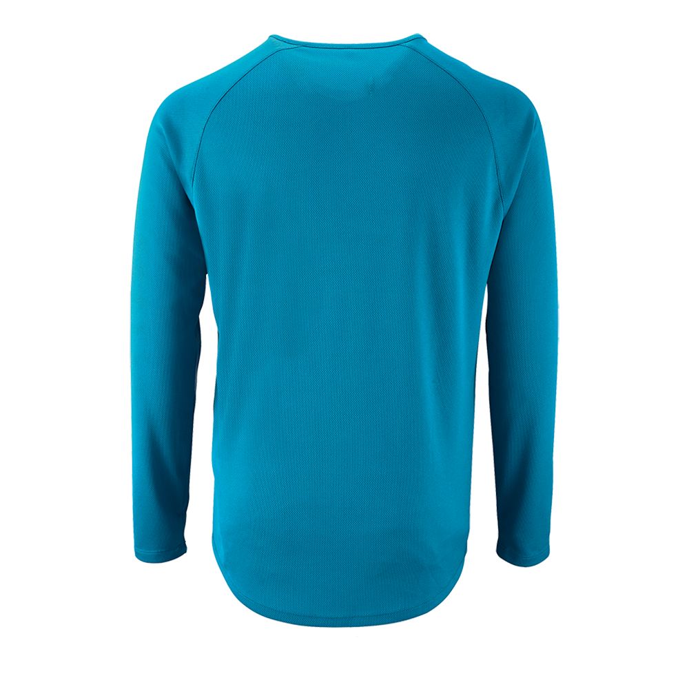 Футболка с длинным рукавом Sporty LSL Men ярко-бирюзовая, размер XXL