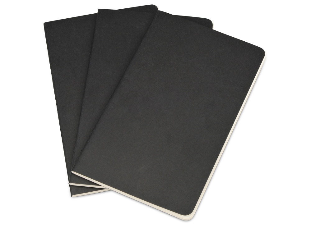 Набор записных книжек А5 Cahier (нелинованный) с логотипом Moleskine | Print Logo
