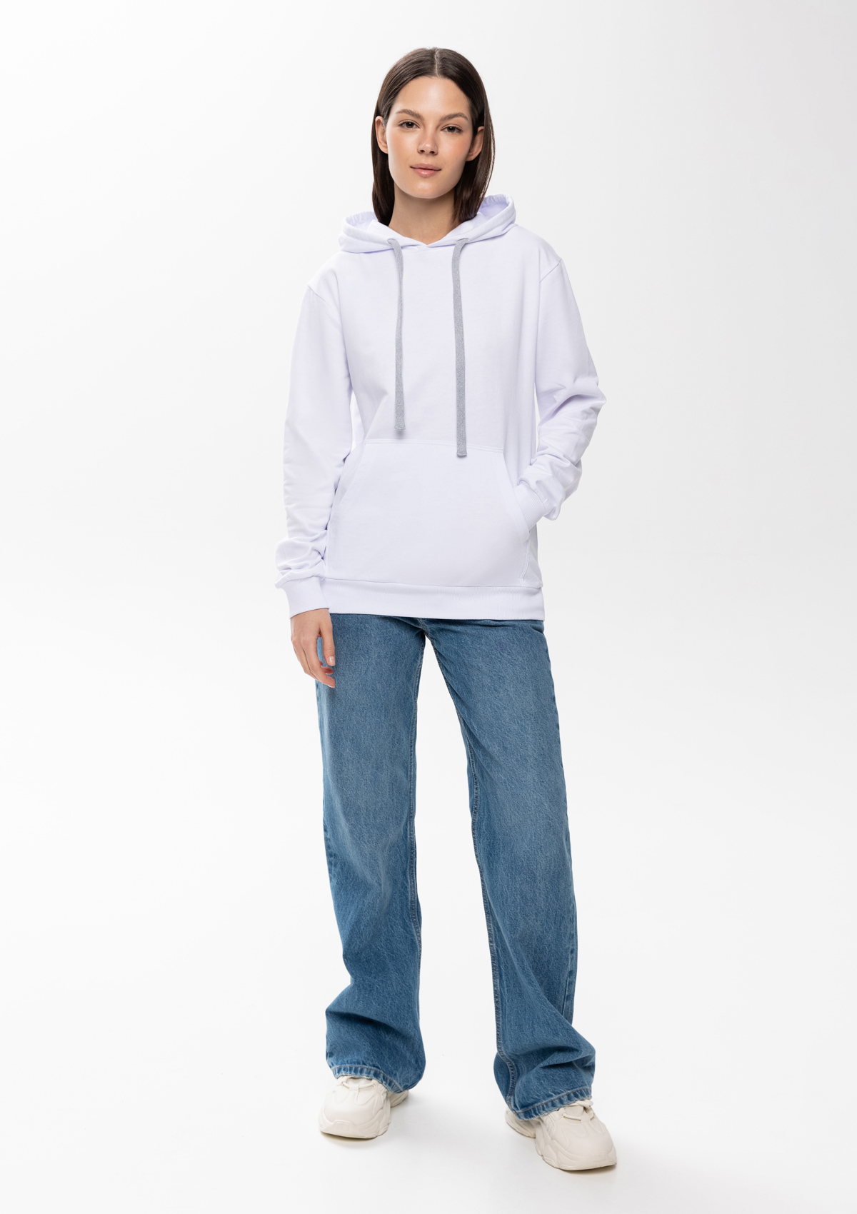 Худи унисекс STAN футер без начёса 260, 23, Белый,  (10/1)  (52/XL)