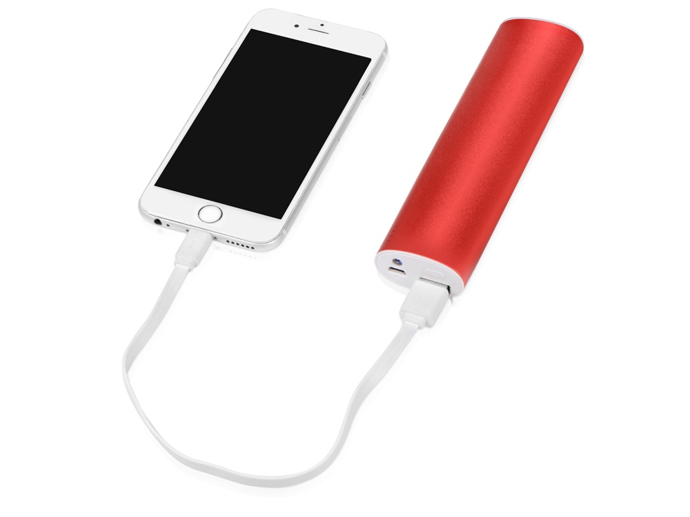Портативное зарядное устройство Спайк, 8000 mAh, красный