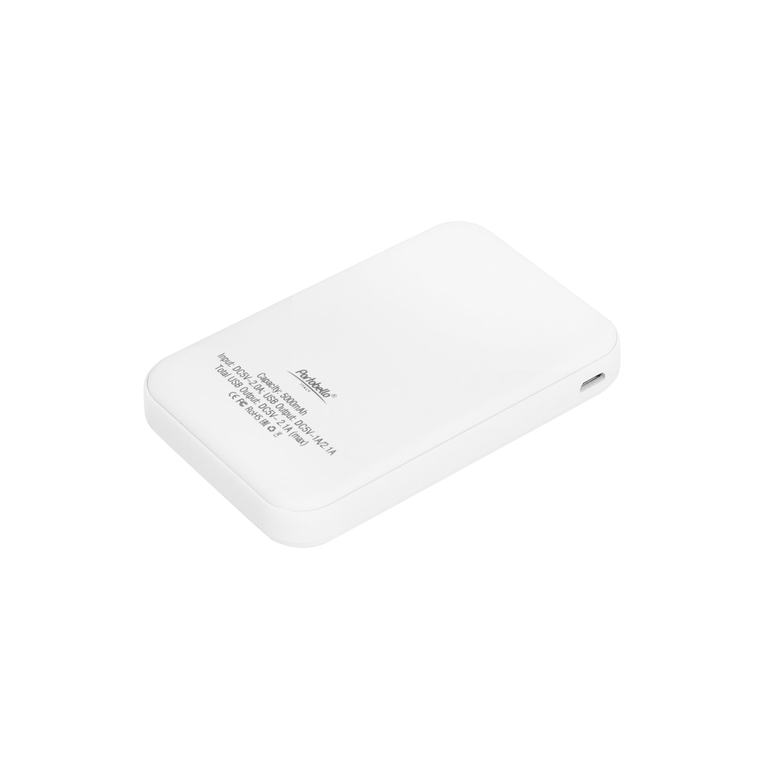 Внешний аккумулятор с подсветкой Старлайт PB (Starlight PB) 5000 mAh, зеленый фото на сайте Print Logo.