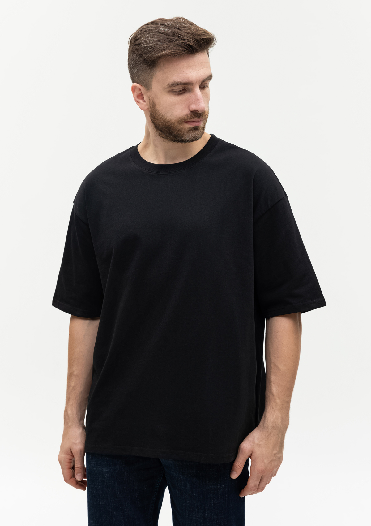 Футболка унисекс оверсайз STAN хлопок 240, 56, Чёрный,  (20)  (52/XL)