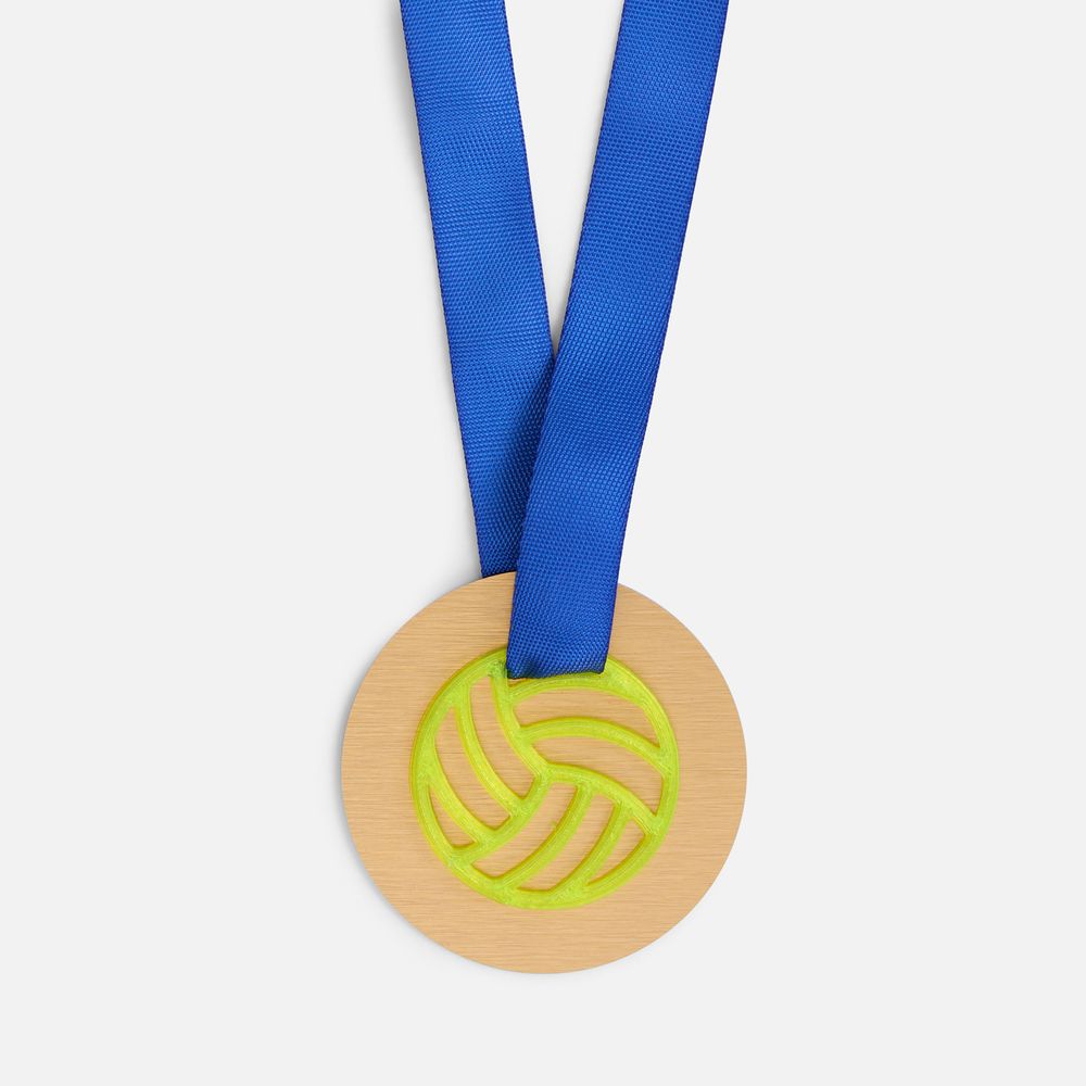 Медаль-конструктор Fundo с 3D-подвеской Sport — пример нанесения логотипа () | Print Logo