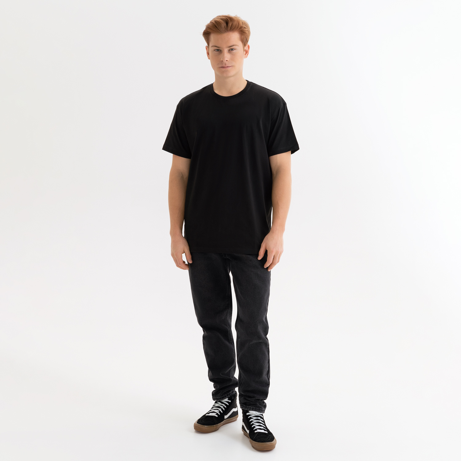 Футболка унисекс KRIS, 150 гр., черная, размер M