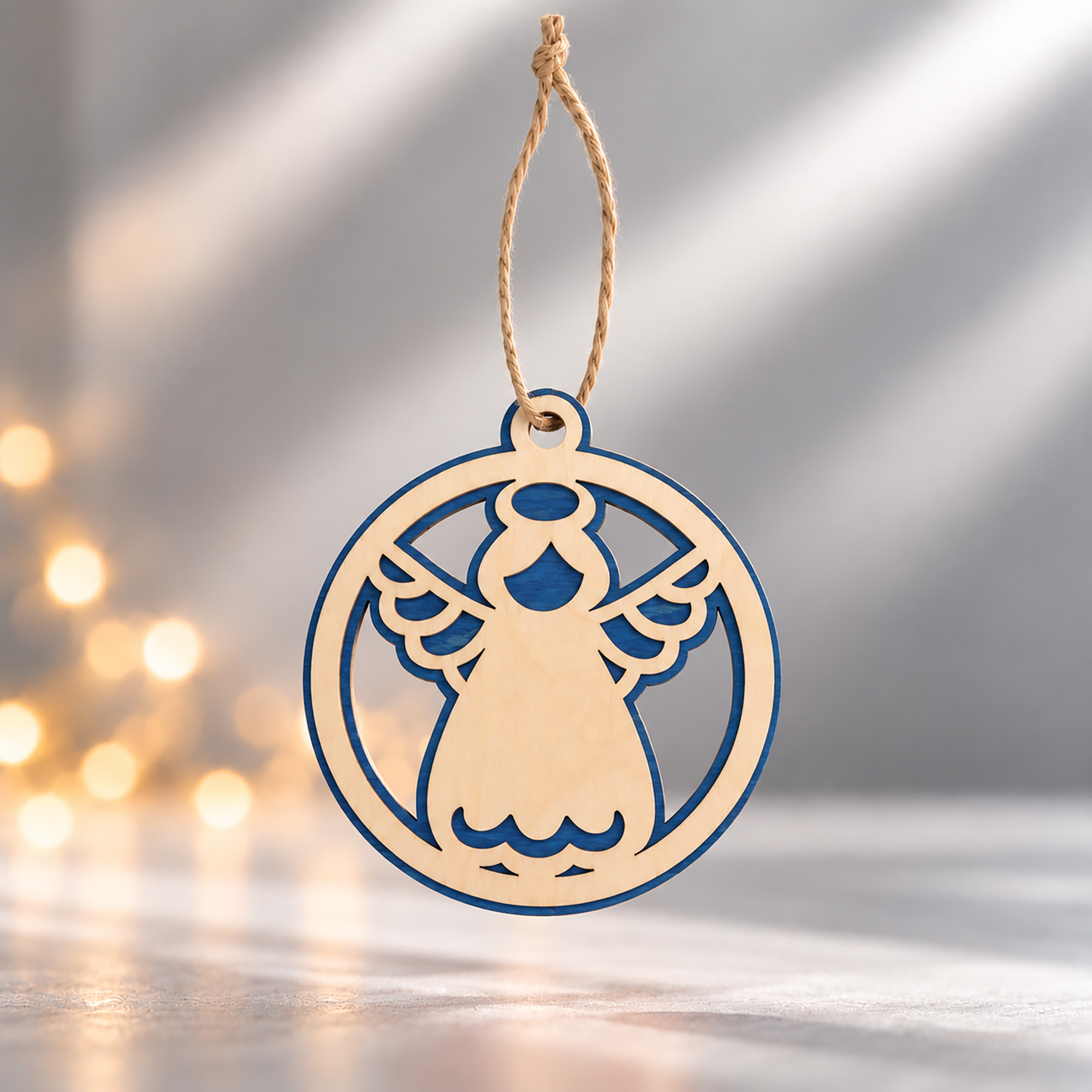 Подвеска Новогодний ангел с логотипом  | Print Logo