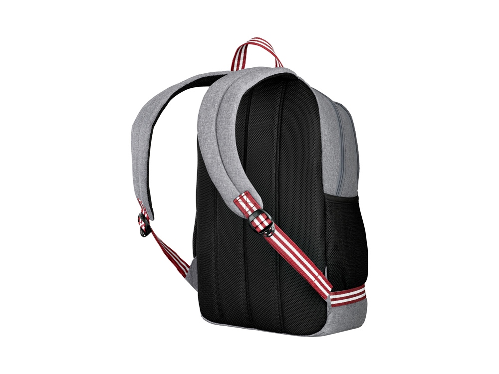 Рюкзак WENGER Collegiate Quadma 16, серый, 100% полиэстер, 33х17х43 см, 22 л