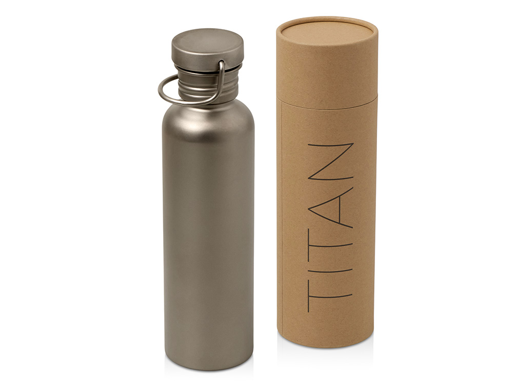 Бутылка для воды из титана Titan, 750 мл с логотипом Waterline | Print Logo