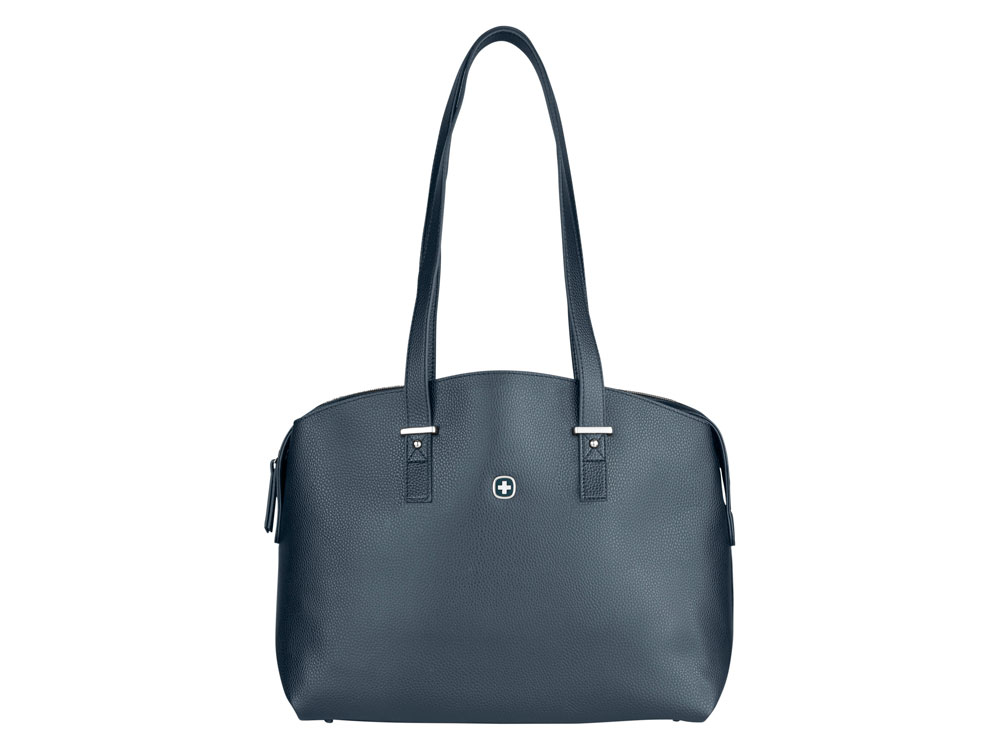 Сумка женская WENGER RosaElli с карманом для ноутбука 14, синяя, полиэстер, 37 x29x19 см
